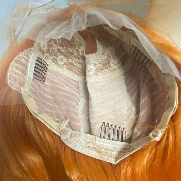 NEMER Long 22” Synthetic Lace Front Turmeric Yellow Orange Wig - Picture 11 of 12